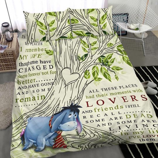 Eeyore Donkey Lie Down Under The Tree Disney Bedding Set