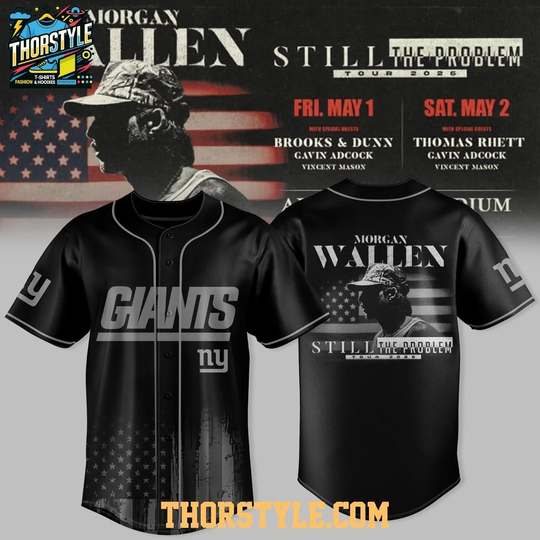 Discover Giants Wallen Western Still The Problem Tour football 2025 Baseball Jersey