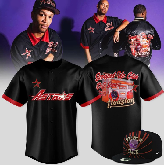 The Astro X Dj Screw Screwed Up Click Baseball Jersey