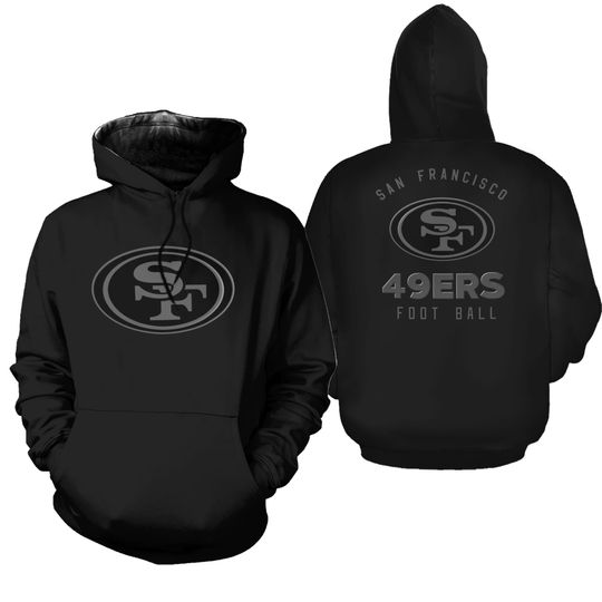 2025 49ers Back In Black Hoodie, Gift For Fans