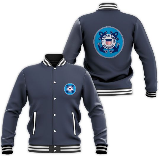 Us Coast Guard Auxiliary Homeland Security Patch Baseball Jackets