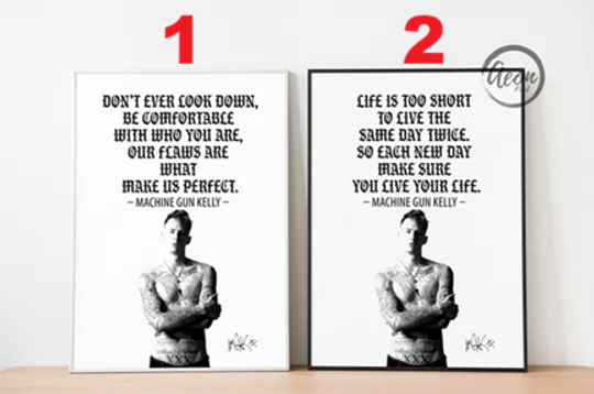 MGK Quote Wall Art Vertical Poster