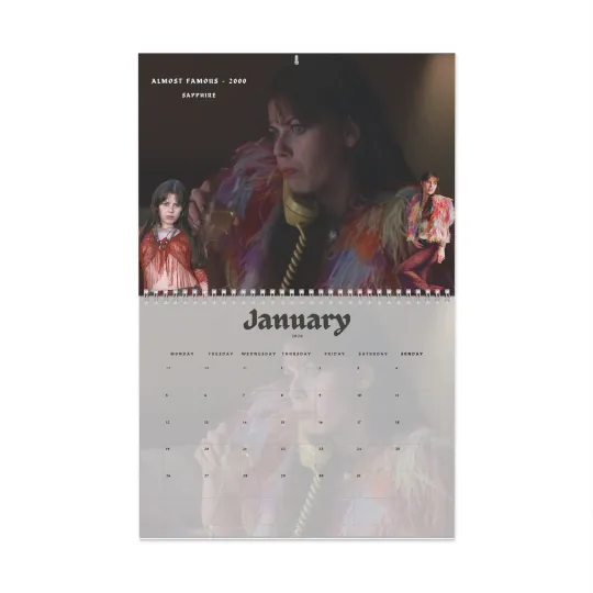 Fairuza Balk 2026 Calendar - 90s 80s Y2K Movies Actor Filmography