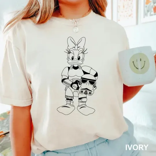 Discover Disney Star Wars Daisy Stormtrooper Ivory Comfort Colors T-shirt