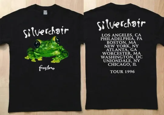 Discover Silverchair Frogstomp Tour Concert 1996 T-Shirt, Silverchair Rock Band Shirt