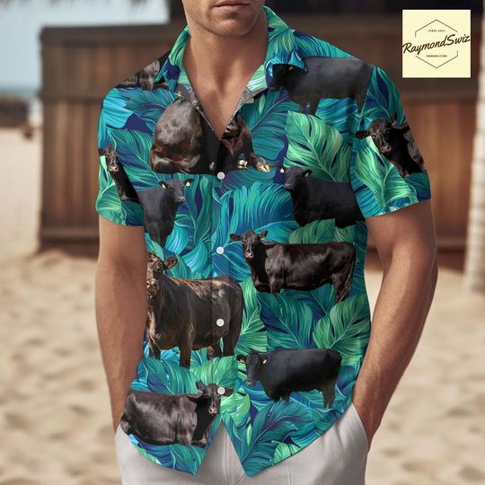 Discover Cow Hawaiian Shirt, Cow Gifts for Men, Gifts for Women, Cow Aloha Shirt, Cute Cow Outfit, Cow Tropical Shirt
