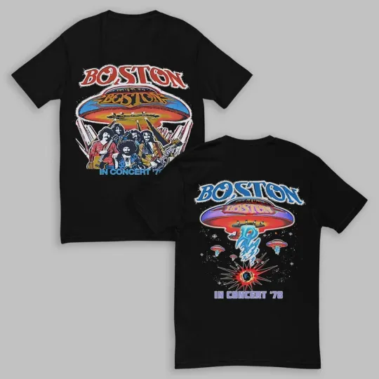 Discover Vintage Style 1978 Boston In Concert 70's Tour Rock Band Unisex T-Shirt