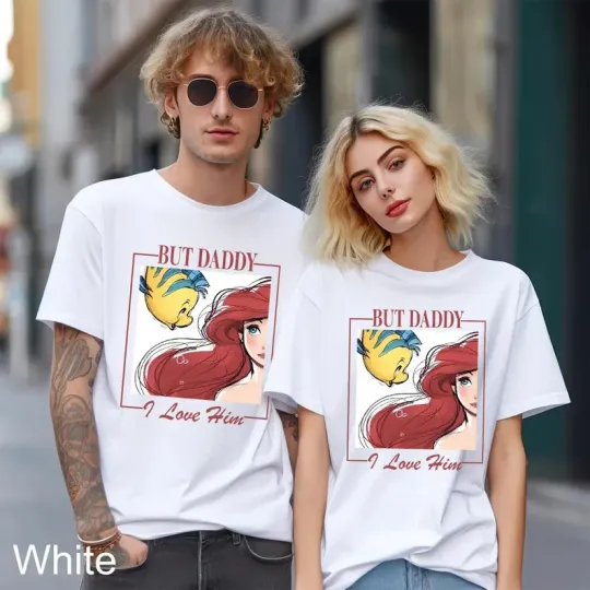 Discover Disney Ariel But Daddy I Love Him White Comfort Colors T-shirt