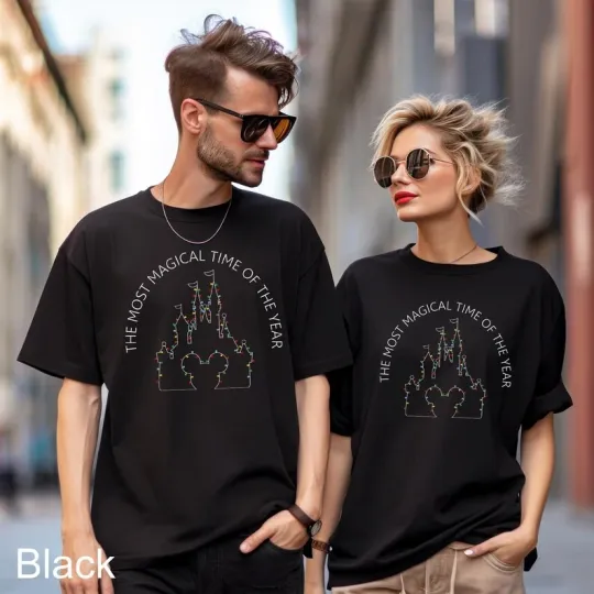 Discover Disney The Most Magical Time Of The Year Black Comfort Colors T-shirt