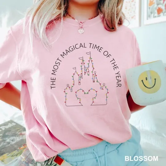 Discover Disney The Most Magical Time Of The Year Blossom Comfort Colors T-shirt