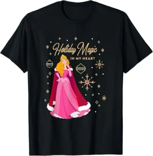 Discover Disney Princess Aurora Holiday Magic In My Heart T-Shirt for Men Women
