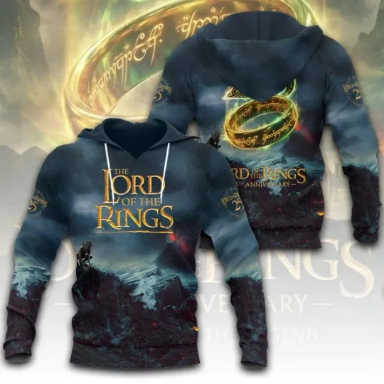 Discover The Lord of the Ring 25th Anniversary 3D Hoodie