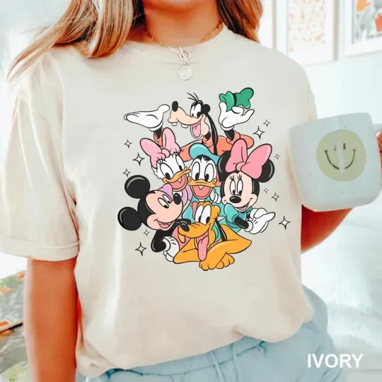 Discover Disney Mickey Mouse And Friends Graphic Ivory Comfort Colors T-shirt