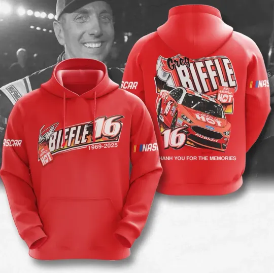 Discover Greg Biffle 16 Thank You 1969-2025 3D Hoodie