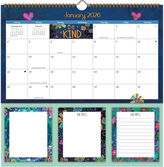 Discover Inspirivity 2026 Memomate Spiral Calendar Wall