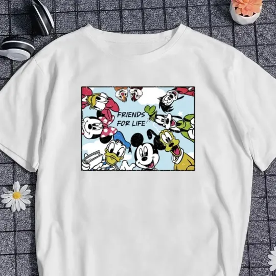 Discover Disney Cute Mickey Best Friends T-Shirt for Men Women