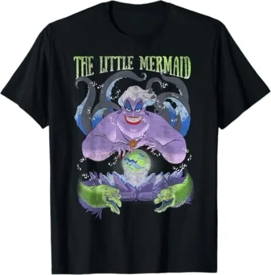 Discover Disney The Little Mermaid Evil Ursula Crystal Ball T-Shirt for Men Women
