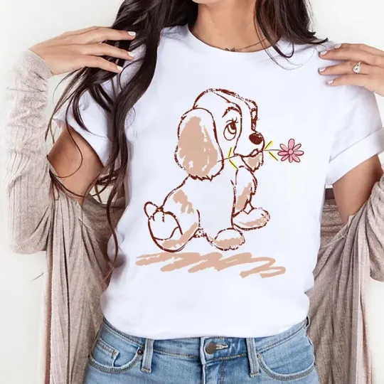 Discover Cute Disney Lady And The Tramp T-Shirt for Men Women