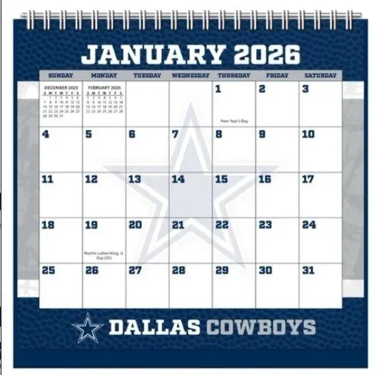 Discover Dallas Football 2026 Calendar
