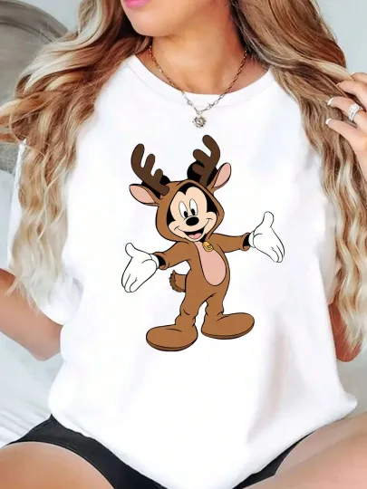 Discover Disney Mickey Mouse Reindeer T-Shirt for Men Women