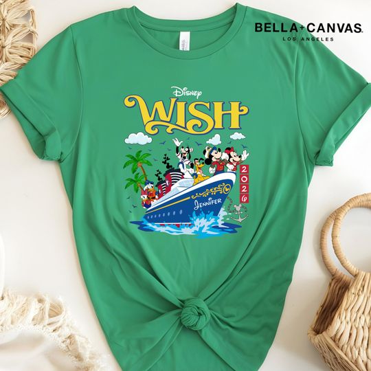 Discover Personalized Disney Wish Cruise Shirt | Custom Family Tee 2026 | Matching Vacation Outfit