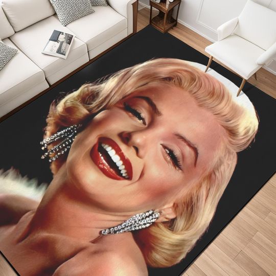 Marilyn Monroe Rug Glam 1950s Actor-Inspired Blanket for Bedroom and Living Room