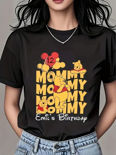 Discover Disney Cute Winnie The Pooh Mommy Mommy T-Shirt for Men Women