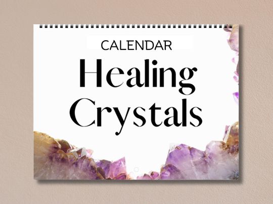 Discover Crystals & Minerals 2026 Calendar, Healing Crystal Decor