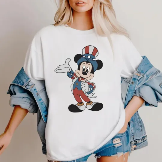 Discover Disney Mickey T-Shirt, Mickey 4th Of July Independence Tee