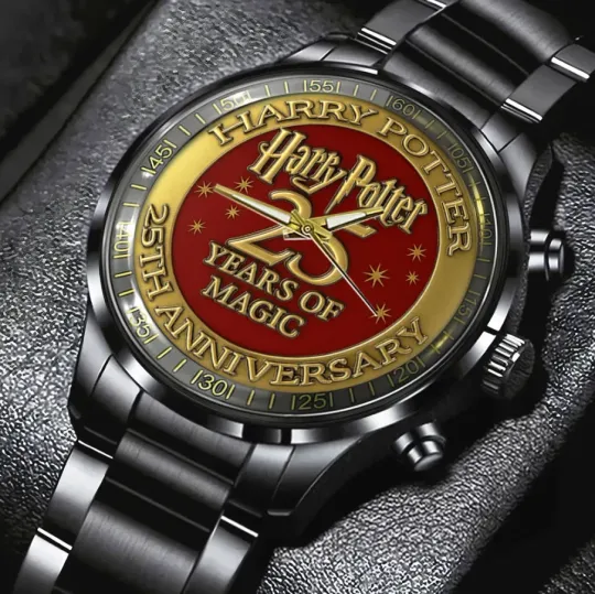 Discover Harry Potter 25 Years Of Magic Black Stainless Steel Watch