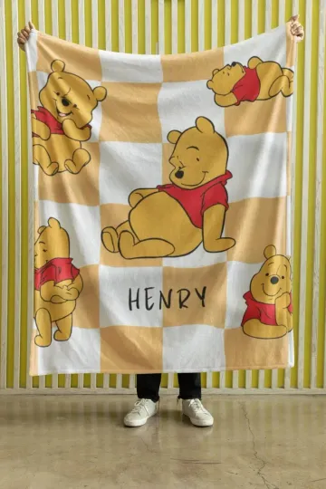Discover Personalized Winnie The Pooh Disney Fleece Blanket