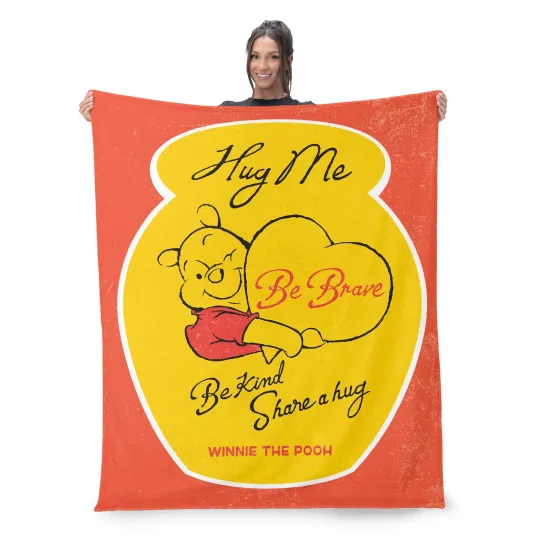 Discover Disney Winnie The Pooh Share A Hug Disneyland Fleece Blanket