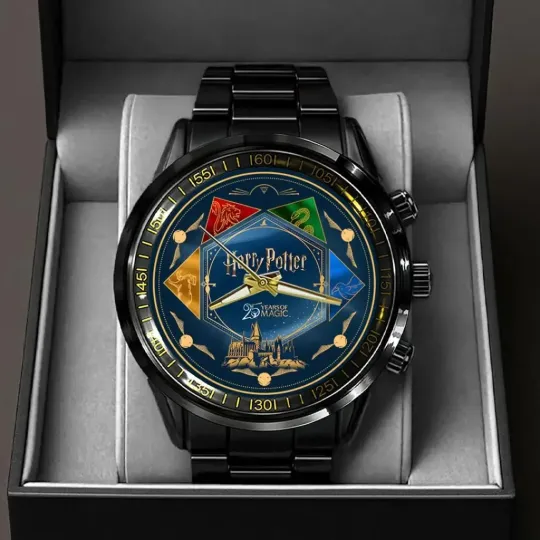 Discover Harry Potter 25th Anniversary Black Stainless Steel Watch