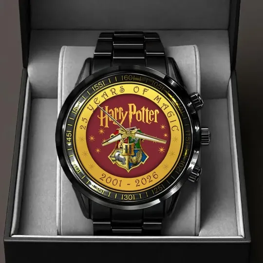 Discover Harry Potter 25th Anniversary Black Stainless Steel Watch