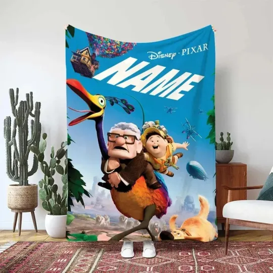 Discover Personalized Disney Up Movie Dug The Talking Dog Fleece Blanket