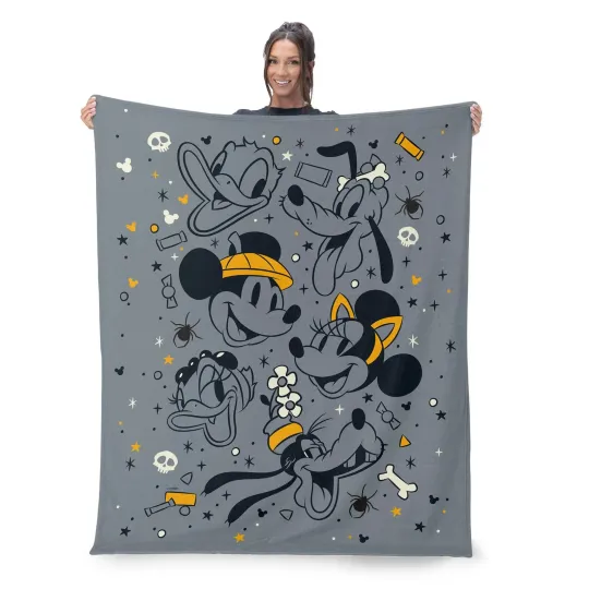 Discover Disney Mickey & Friends Spooky Gang Disneyland Fleece Blanket