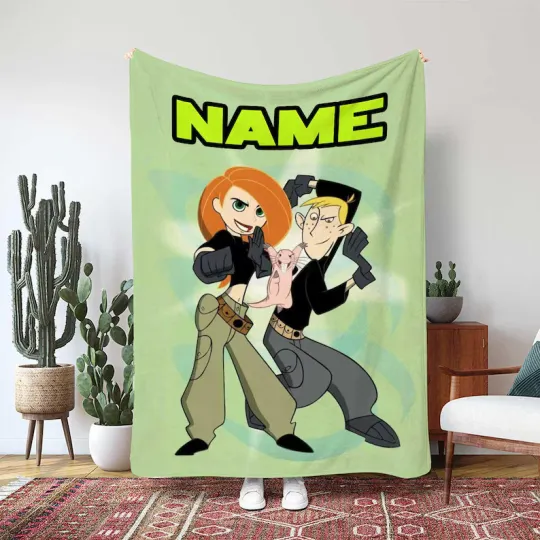 Discover Disney Kim Possible Blanket, Call Me Beep Me Adventure Custom Fleece Blanket