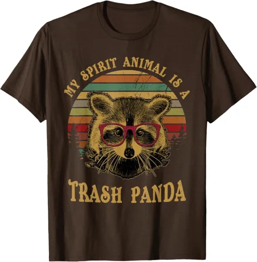 Discover My Spirit Animal Is A Trash Panda Funny Racoon Gift T-Shirt