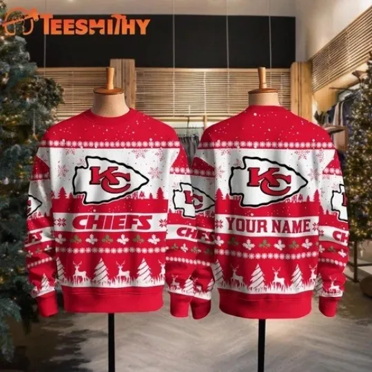 Discover Custom KansasCity Snow Ugly Christmas Sweater