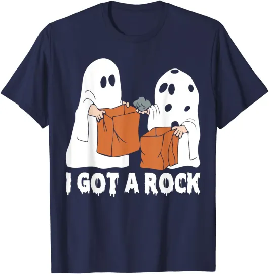 Discover Funny Boo Ghost Scary I Got A Rock Halloween T-Shirt