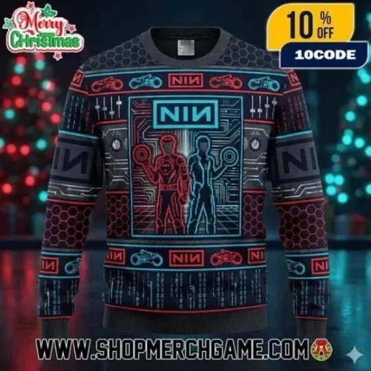Discover Nine In-ch Nails Ugly Christmas Sweater All sizes, best gift