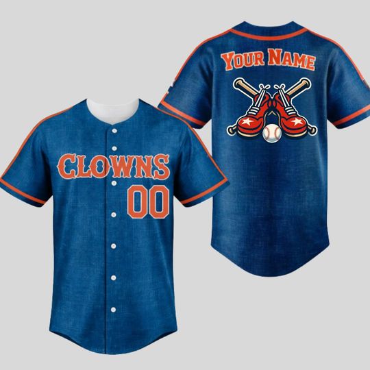Discover Indianapolis Clowns Baseball Jersey, Vintage Savannah Style Custom Name Number Shirt