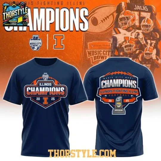Discover Illinois Music City Champions 2025 T-SHirt 2D