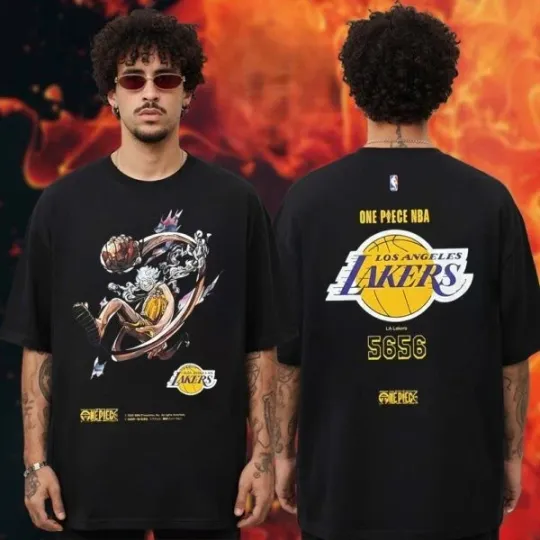 Discover Collab Collection Merch Gear 5 Lakers Edition Two Sided Unisex T-Shirt