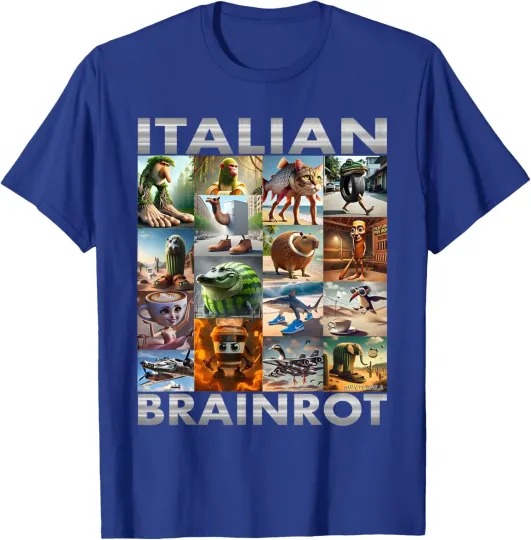 Discover Funny Brainrot Meme Italian Brain Rot Italian Brainro T-Shirt