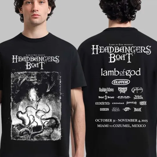 Lamb Of God Headbangers Boat Cruise Collection 2025 HiCon Lineup T-Shirt