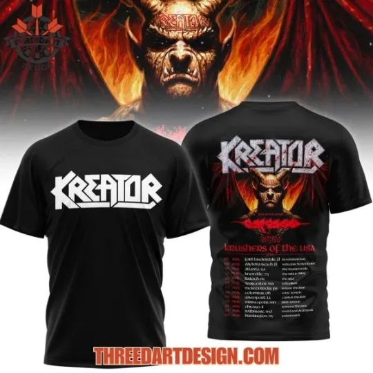 Discover Kreator Of The USA 2026 T-Shirt 2D