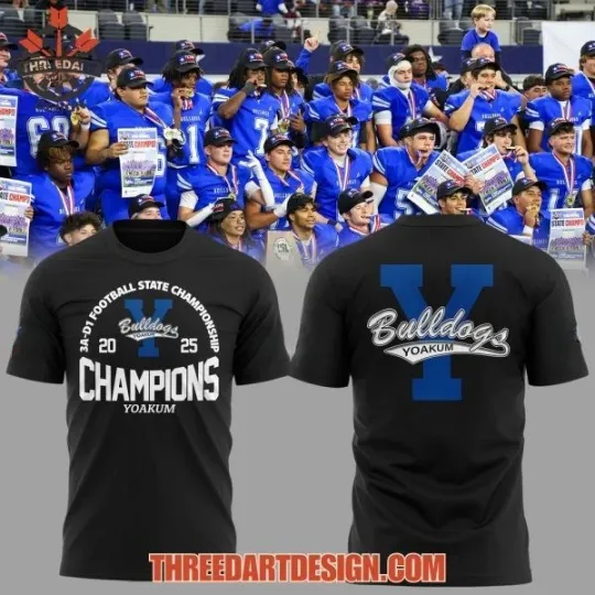 Discover Yoakum 2025 Champions T-Shirt 2D