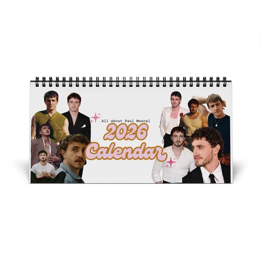 2026 Desk Calendar - All About Paul Mescal