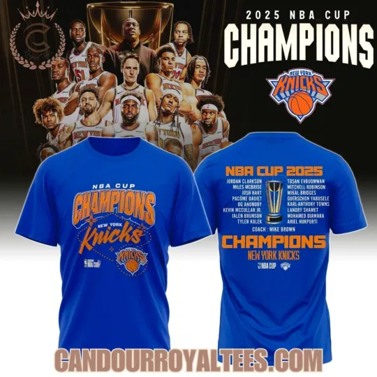 Discover Cup 2025 Champions New York Knick Tshirt